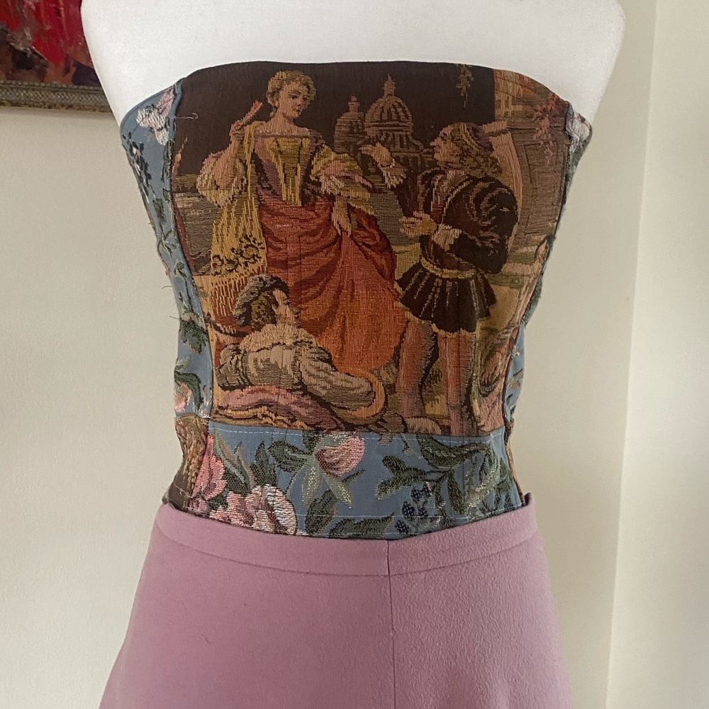 Tapestry Bustier Corset Top Bridgerton Venice